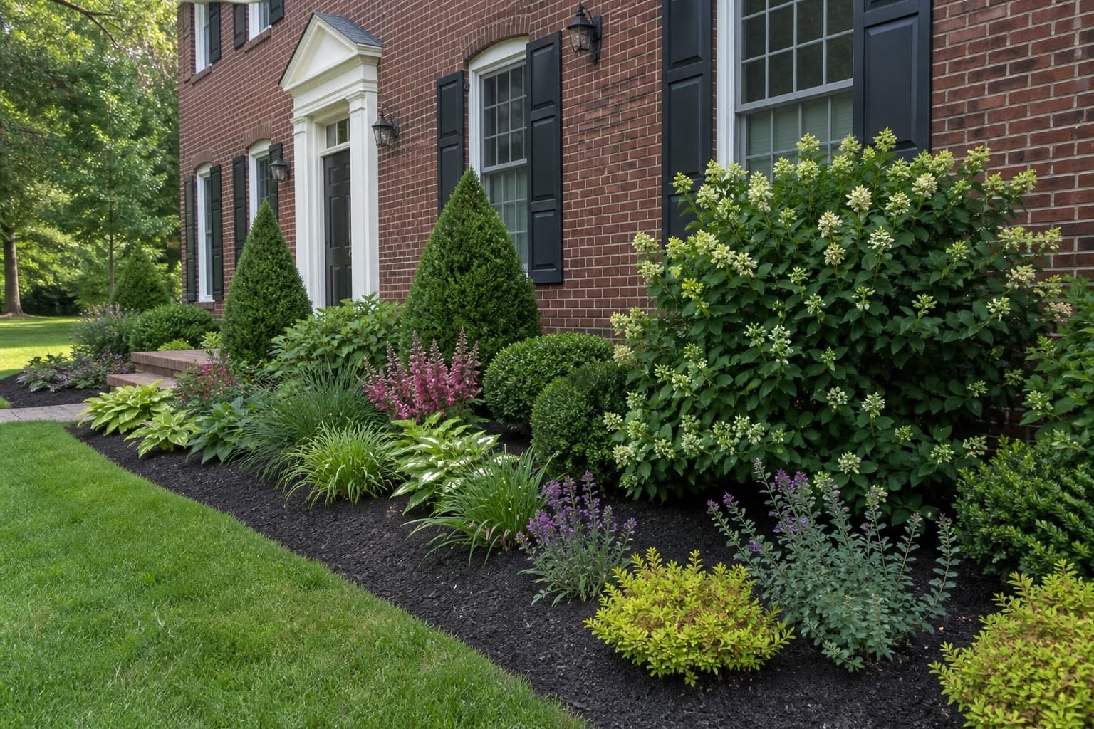 Front foundation replanting in Wilmington, DE